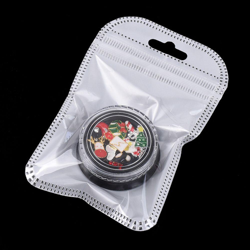 Mxbeauty Glitter Berlian Imitasi Bentuk Santa Claus / Snowman / Pohon Natal 3D Untuk Dekorasi Nail Art DIY