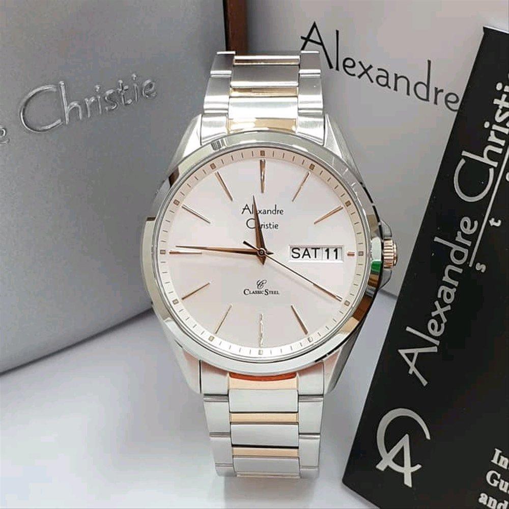 Diskon JAM TANGAN PRIA ALEXANDRE CHRISTIE AC 8592 SILVER ROSEGOLD ORIGINAL Berkualitas