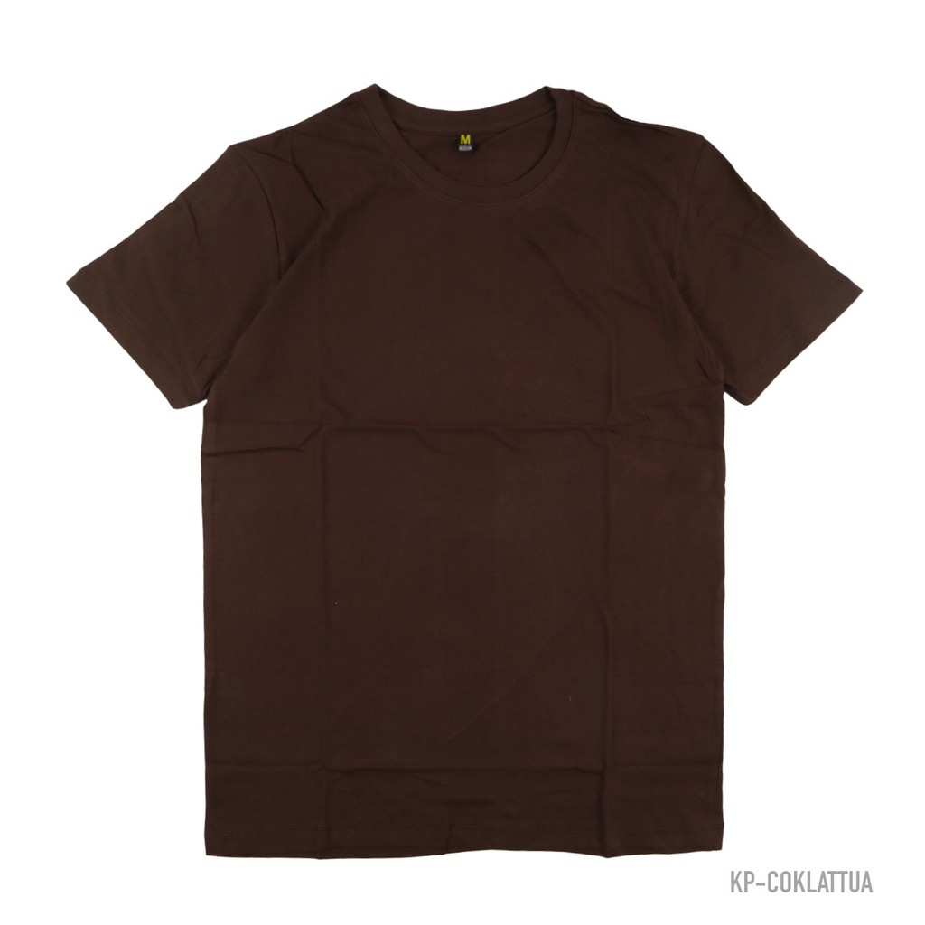 kaos polos-coklat kopi