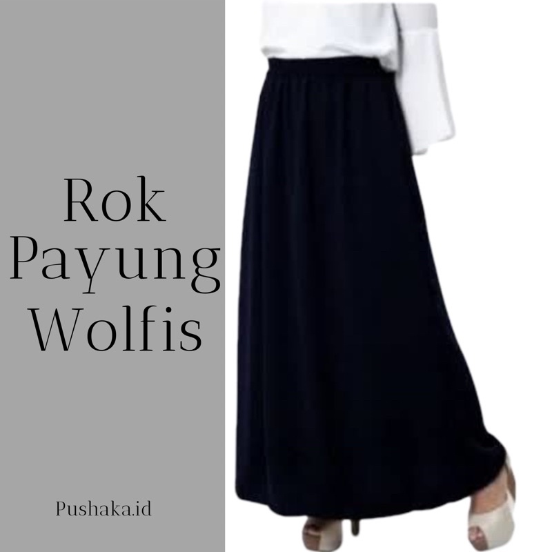 Rok panjang payung | Rok payung wolfis