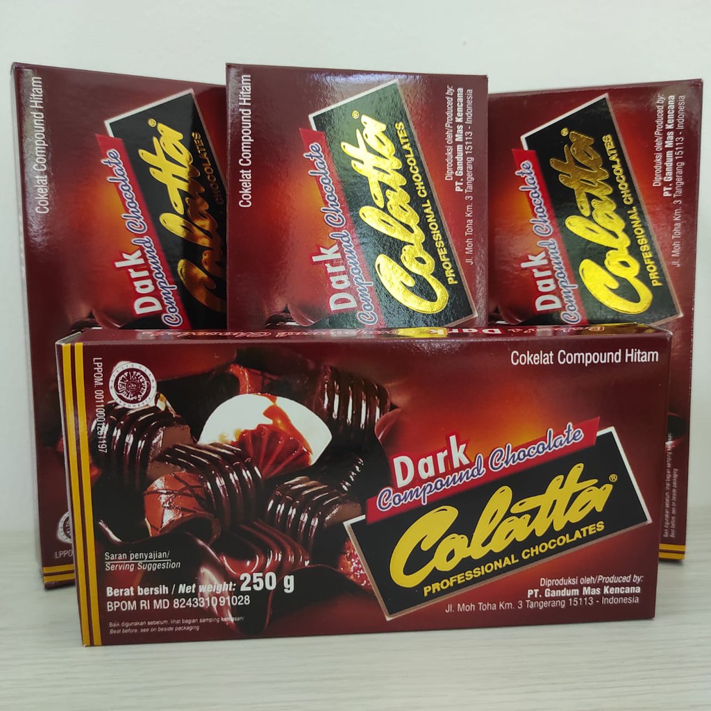 

Colatta Dark Compound Chocolate 250gr (DCC) Dark Cokelat Coklat