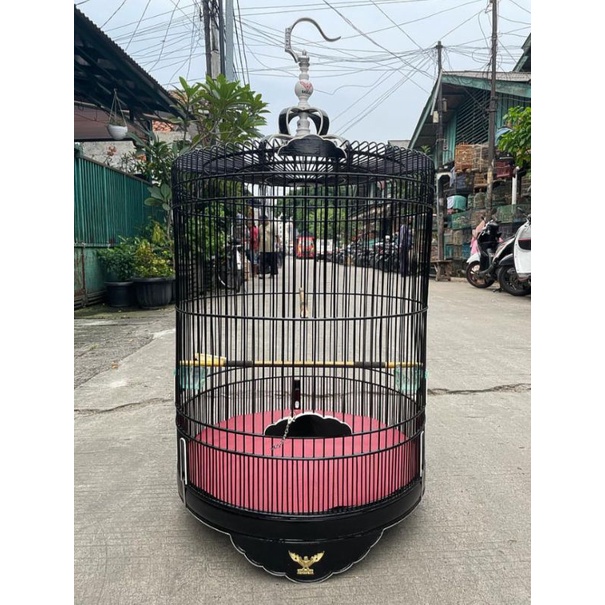 SANGKAR KANDANG MURAI RADJA LIS AKRILIK HITAM NO 1