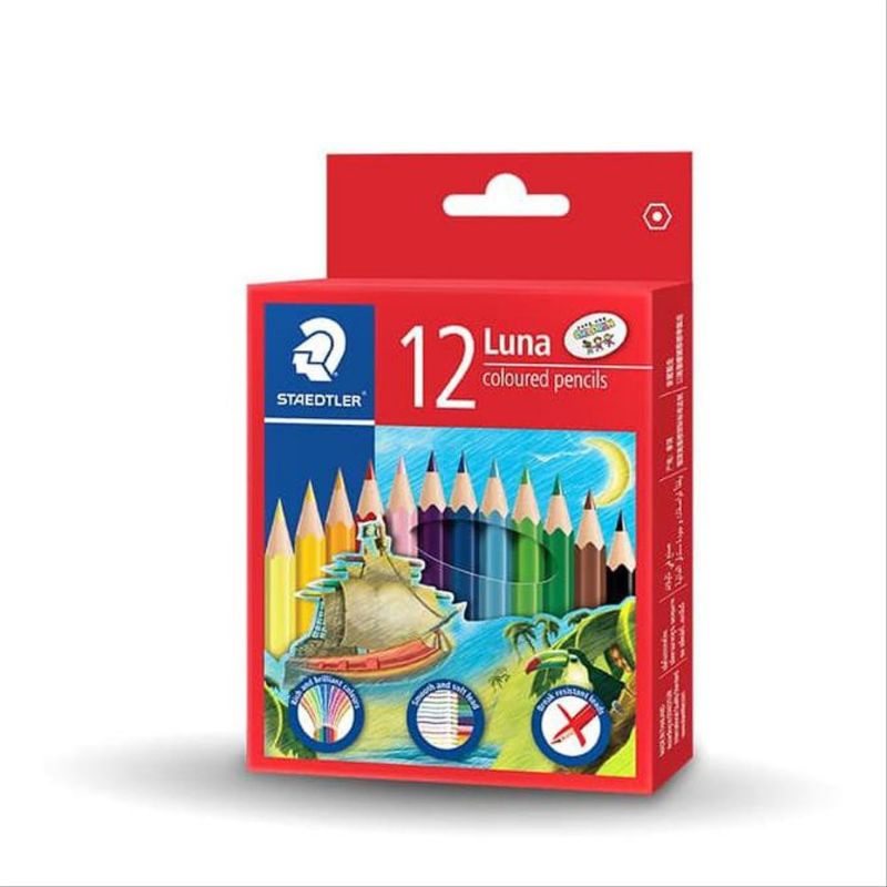 

PENSIL WARNA STAEDTLER LUNA PENDEK, ISI 12 WARNA