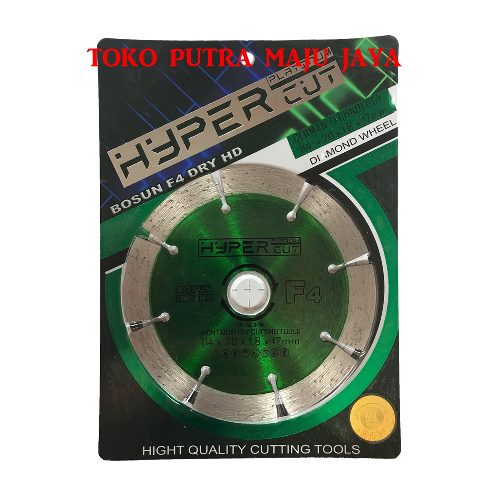 

F4 MATA POTONG KERAMIK DIAMOND CUTTER 4" KERING DRY HYPERCUT BOSUN F4
