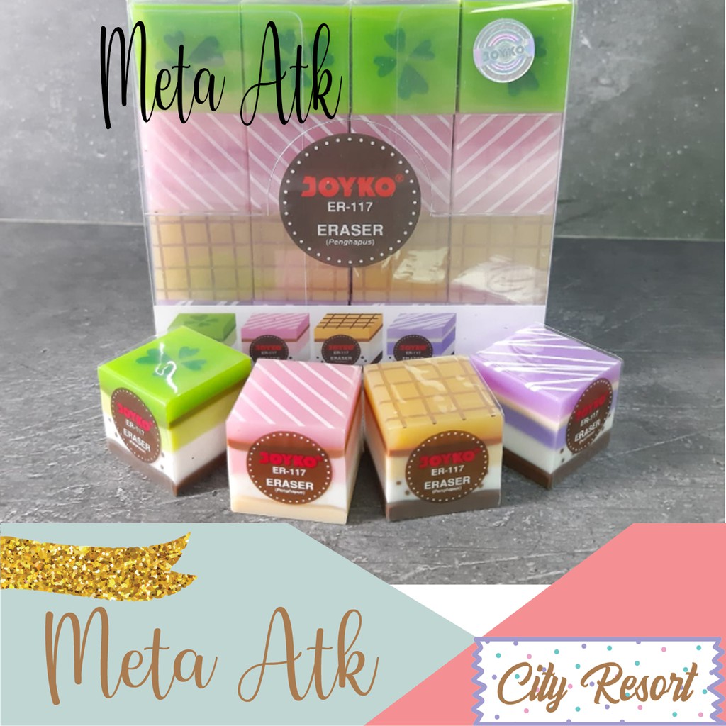 

Penghapus Pensil / Eraser Joyko ER-117 Motif Kue