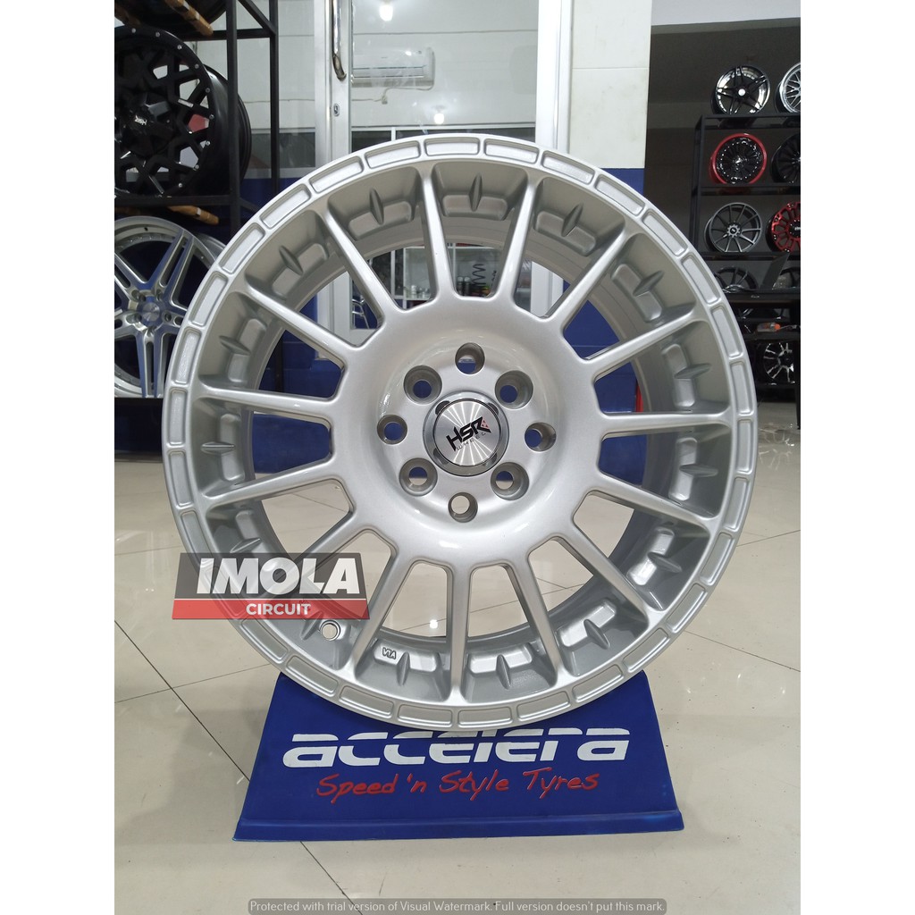 Velg mobil rally R16 ARROW Ring 16 Pcd 4x100 & 4x100 Lebar 7 Silver