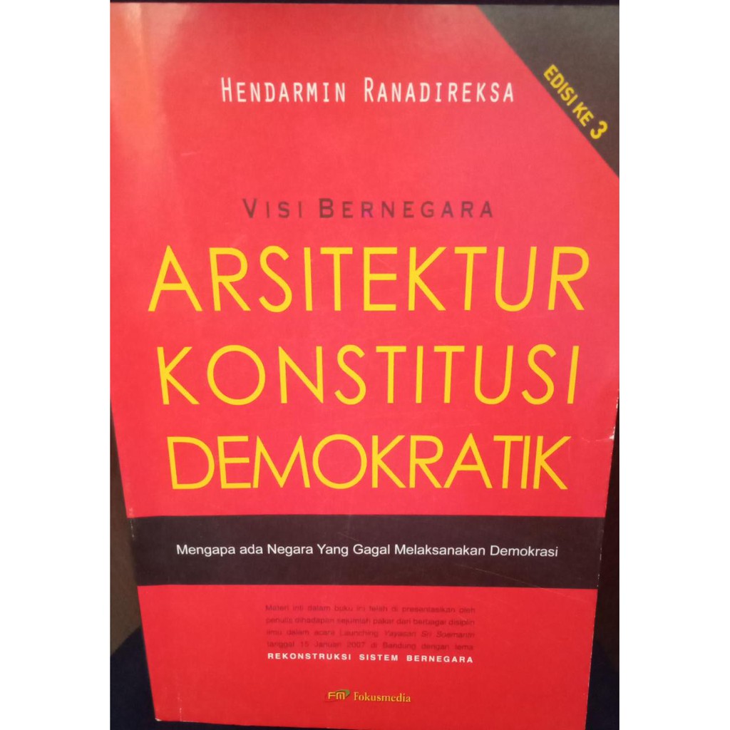 Buku Arsitektur Konstitusi Demokratik