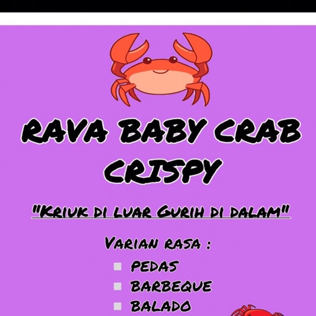 

rava baby crabs crispy PedasManis