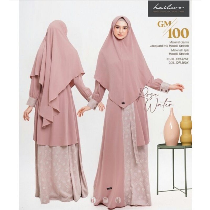 Gamis Syar'i Haitwo GM 100 / Gamis Terbaru / Gamis Dewasa