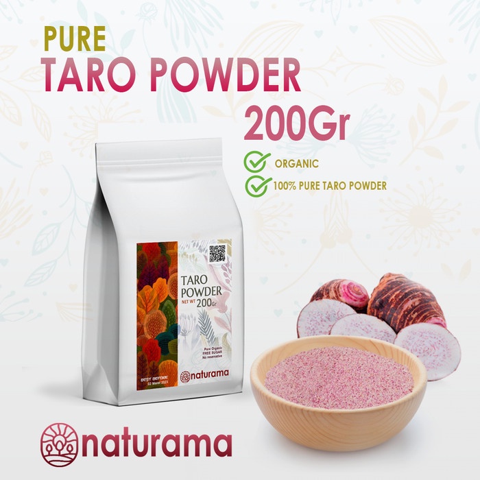 

Pure Taro Powder 200 Gram Naturama Bubuk Taro Murni Organik