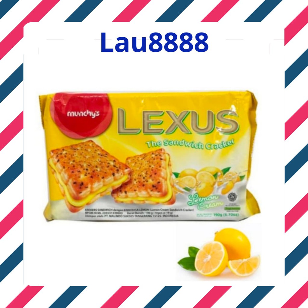 

Munchys Lexus Lemon Cream / Munchy's Biskuit lexus Krim lemon