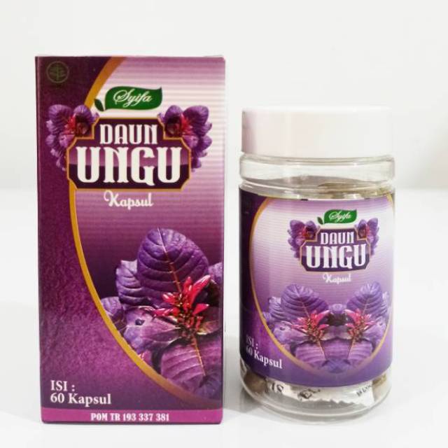 [COD] Kapsul Daun Ungu Solusi Mengatasi Nyeri wasir dan Ambeien - 60 Kapsul Obat Herbal BPOM 100% Original