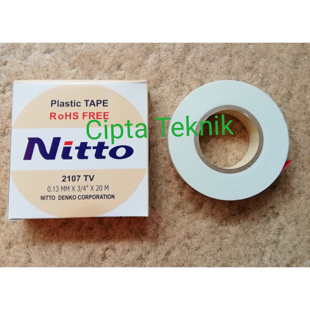 Isolasi Listrik Nitto Asli 2107 TV Putih