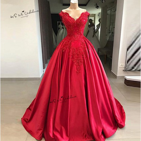 Gaun wedding pengantin Balgown Merah