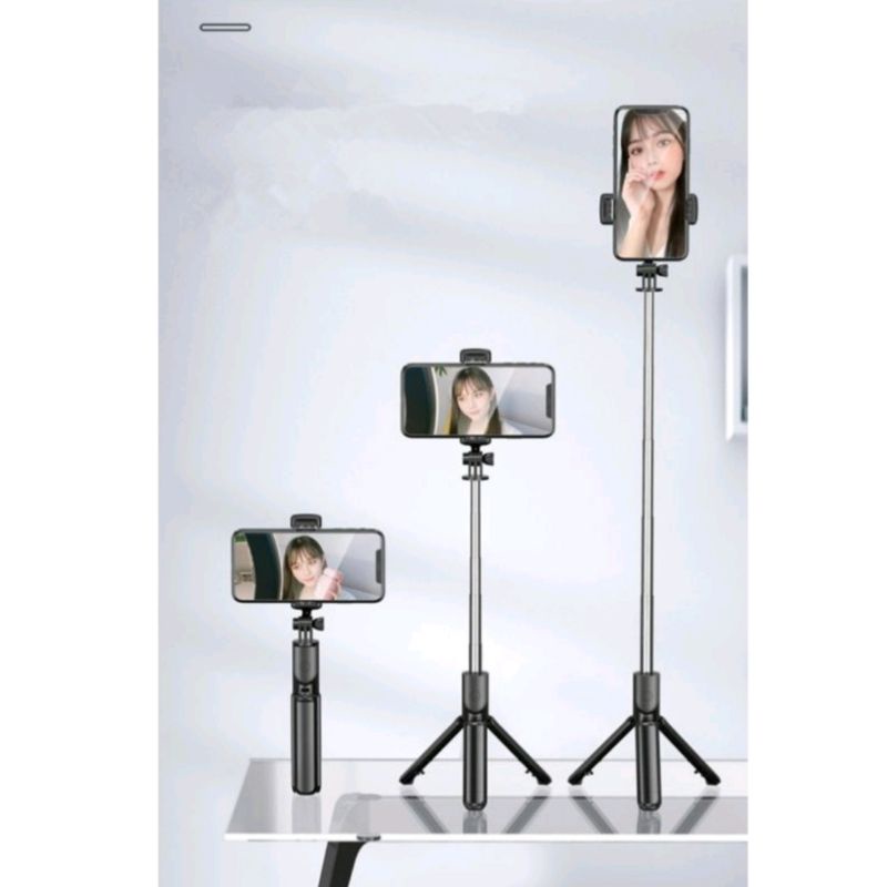 Tongsis Selfie Q07 Selfie Stick Non LED + Tripod Phonestand Premium