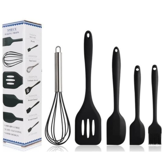 Kitchen Tool Teflon set 5 pcs Peralatan Masak Serbaguna Spatula