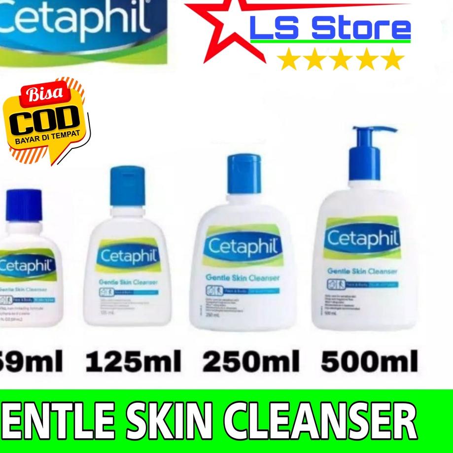 Terlaris Cetaphil Gentle Skin Cleanser 59ml 125ml 250ml 500ml / 59 ml 125 ml 250 ml 500 ml sabun cuc