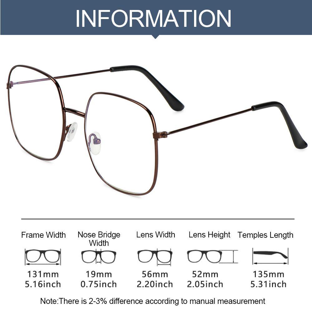 Lily Kacamata Anti Blue Light Wanita Fashion Anti-UV Unisex Perlindungan Radiasi Oversized Eyeglasses