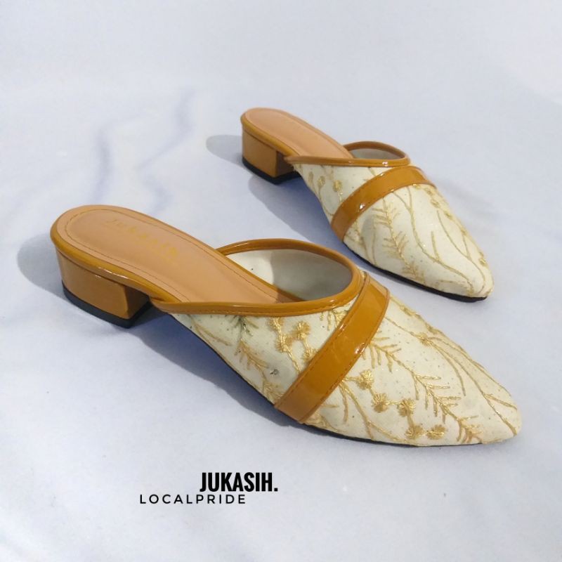 JUKASIH - LENA sandal wanita MULES hak 2 cm