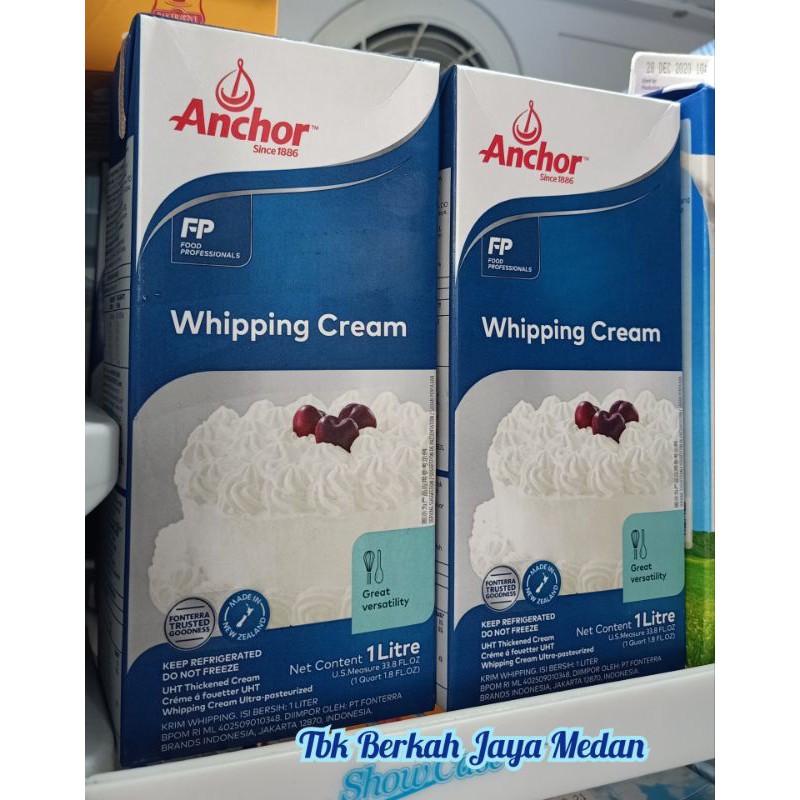 

1Liter Whipping cream Anchor/Heavy Cream/Krim Kocok