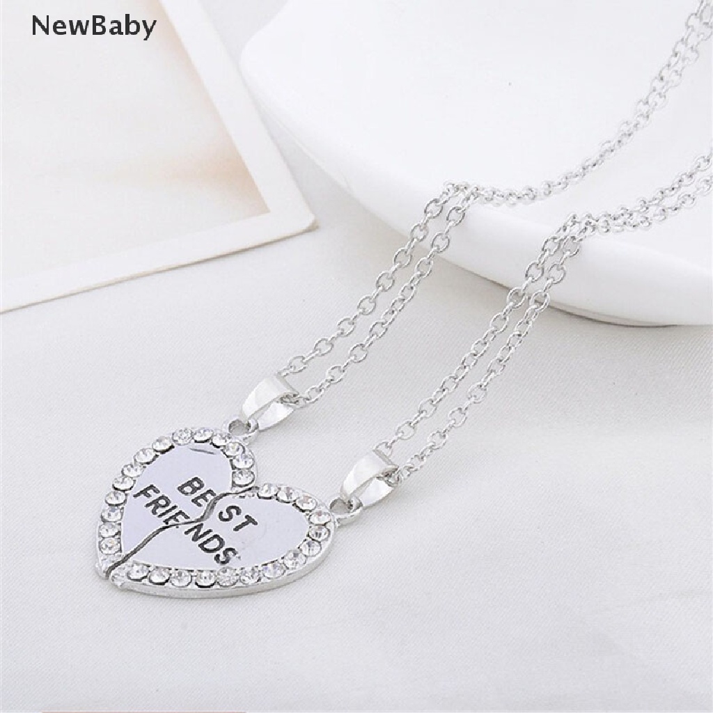 Kalung Rantai Dengan Liontin Hati Motif Tulisan Best Friend Untuk Wanita