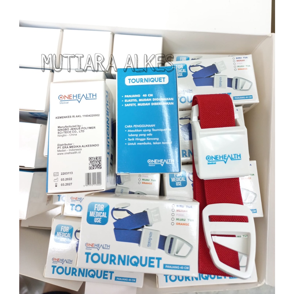 (MUTIARA ALKES) Torniquet - Tourniquet - Torniket - Alat penjepit aliran darah - Bahan PREMIUM 100% original