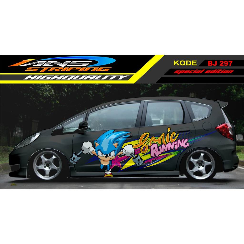 STIKER MOBIL HONDA JAZZ / DECAL STICKER HONDA JAZZ,BRIO, AGYA, AYLA,YARIS,SIGRA / STIKER MOBIL