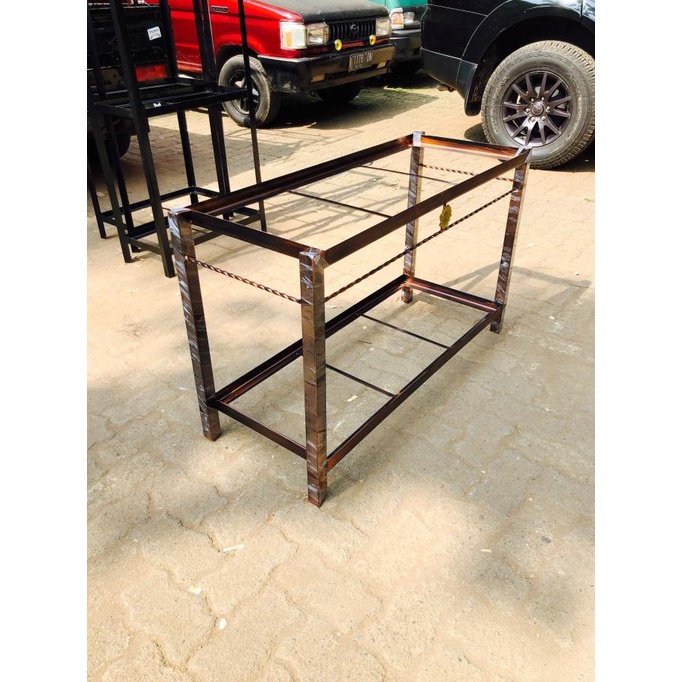 RAK BESI AQUARIUM UKURAN 100x40 2SUSUN