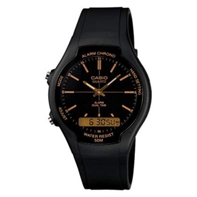 Casio Original AW-90H Jam Tangan Pria - Digital - Karet - Hitam