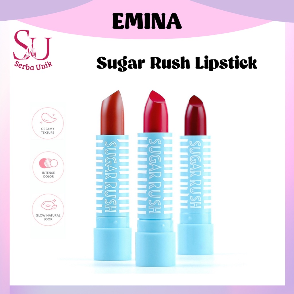 Emina Sugar Rush Lipstick 3.8g | Lipstik