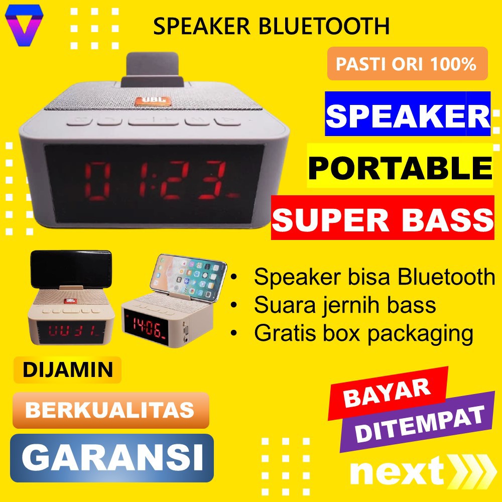 SPEAKER BLUETOOTH MINI SPIKER AKTIF SEPIKER PORTABLE MURAH SOUND MINI WIRELESS DIGITAL LED JS40