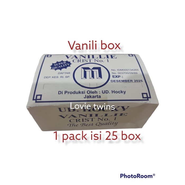

Vanili BOX 100 pcs cap M Vanillie Crist no 1 Michael Perisa Vanila