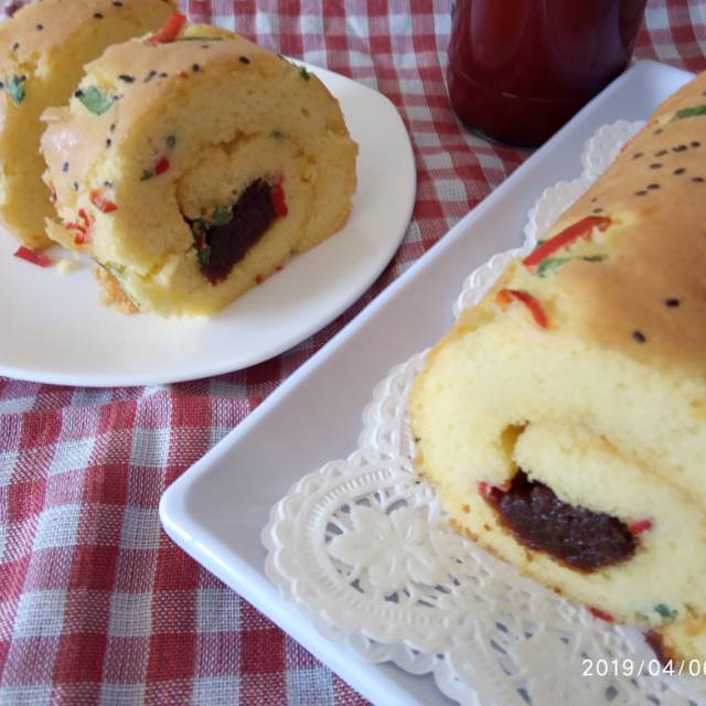 

Bolu gulung abon mayonaise