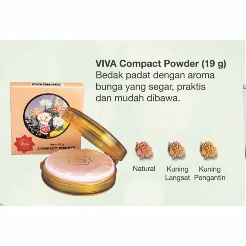 VIVA Compact Powder Standar Classic Bedak Padat 19g (GROSIR)