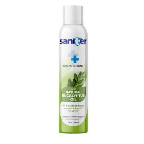 SANITER DISINFEKTAN SPRAY WITH NATURAL EUCALYPTUS OIL 200ML