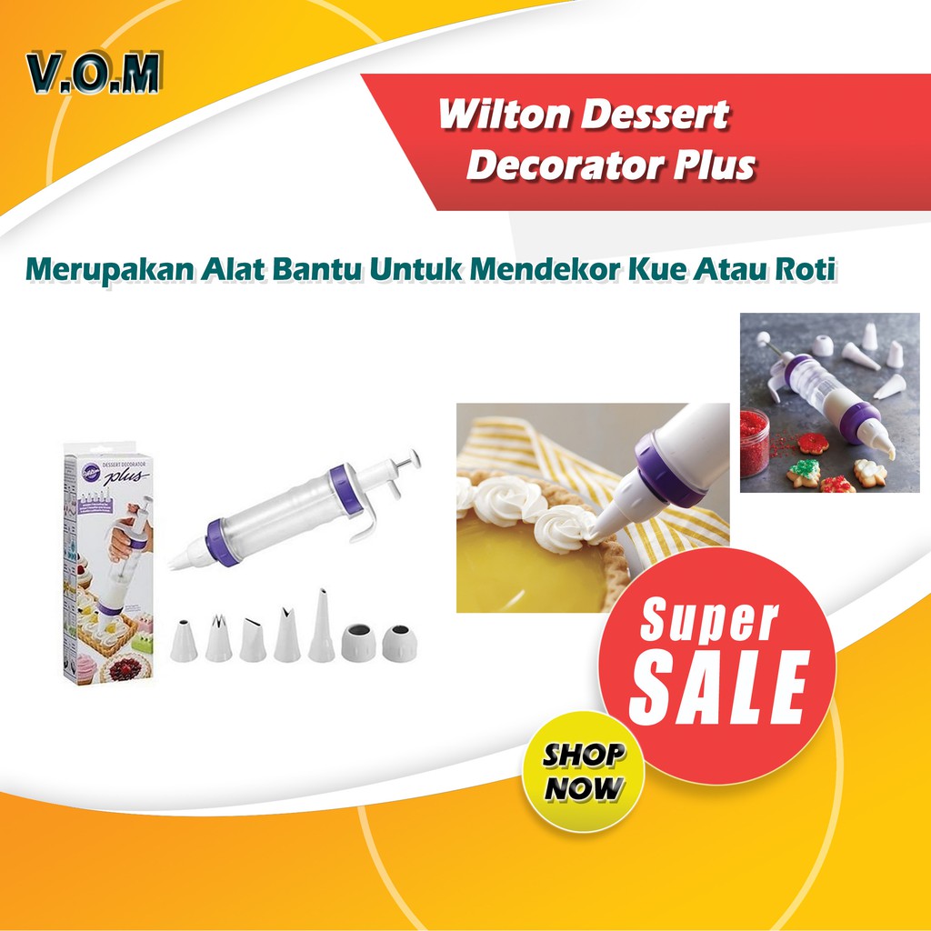 VOM 0403 Wilton Dessert Decorator Plus Alat Dekor Penghias Kue - 0403