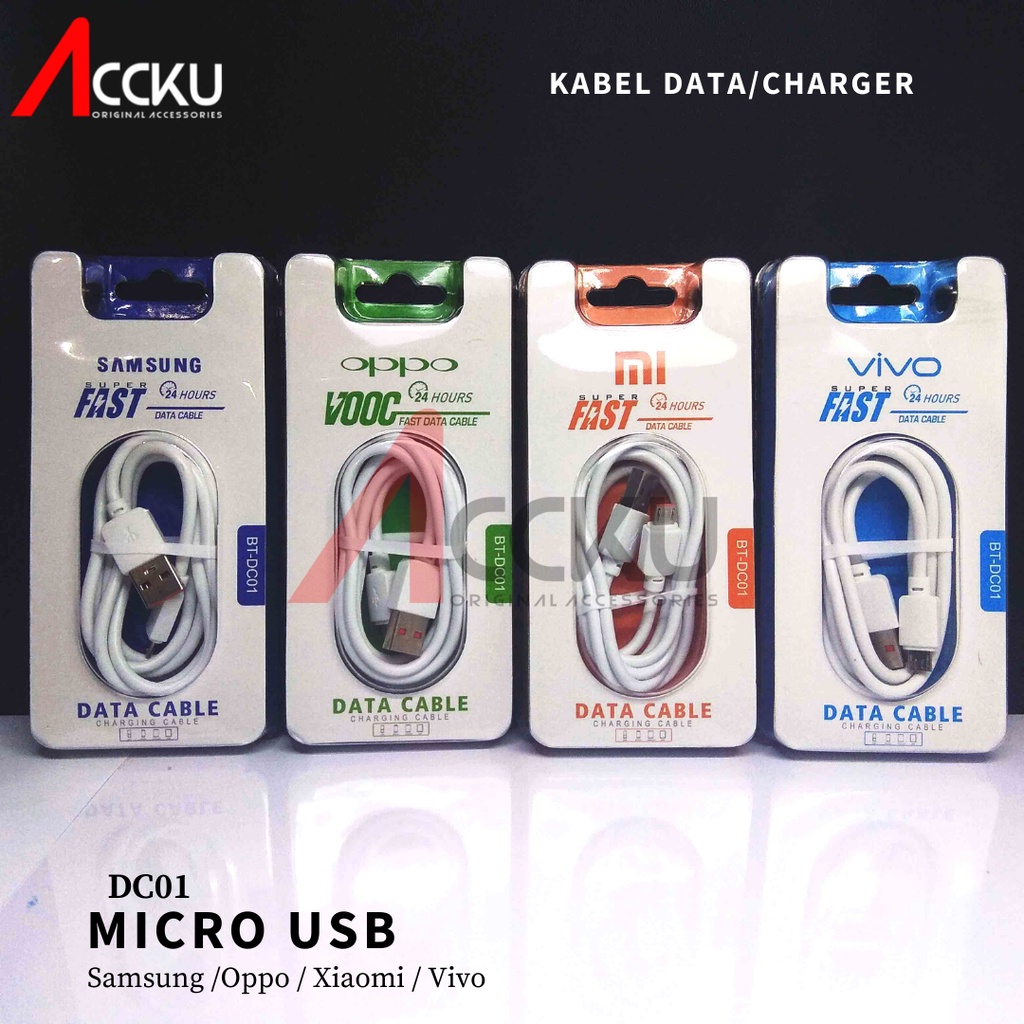 DC01 Kabel Data Micro USB Kabel Data Universal Kabel Charger Micro USB BT DC-01