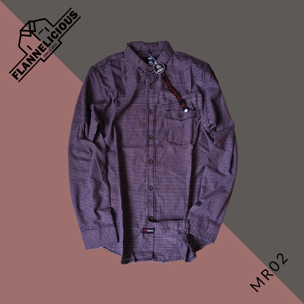 KEMEJA FLANEL PRIA PREMIUM LENGAN PANJANG MALEBE ROCK - KATALOG 1