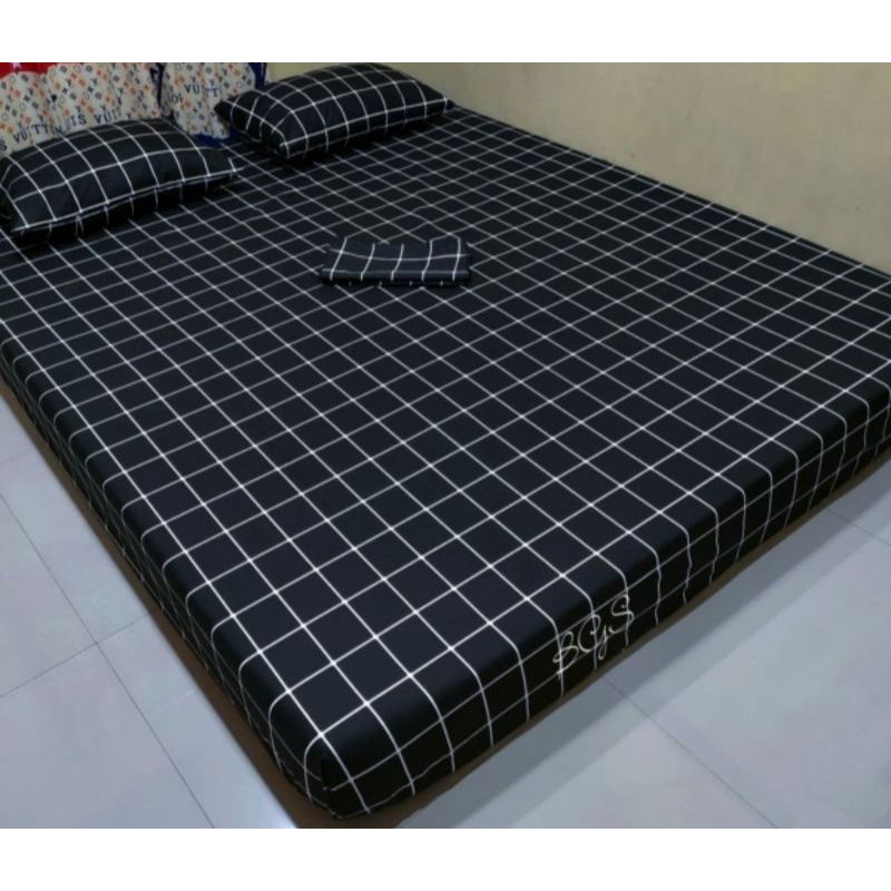 sprei homemade kain katun mikro adem sudut karet ukuran 180x140x10