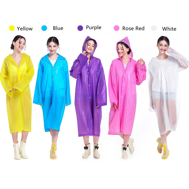 Jas Hujan Dewasa Tebal Jubah Korea Jas Hujan Fashionable Jas Hujan Berkualitas