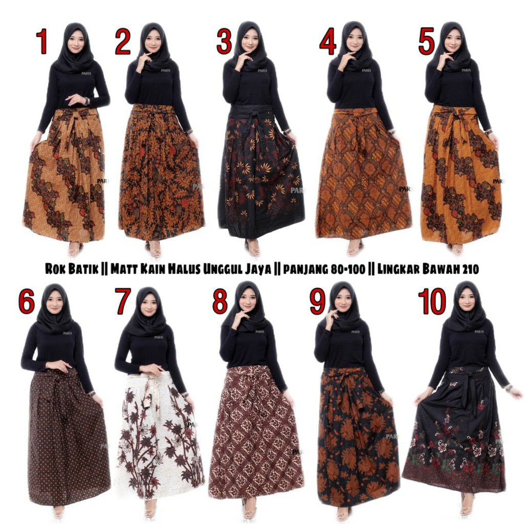 Rok Fashion Batik Primishima Wanita Rok Panjang Batik Modern Bawahan Batik Rok Adikara Batik Solo