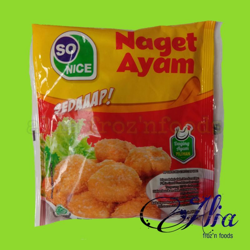 

Nugget Ayam SoNice 250 gr