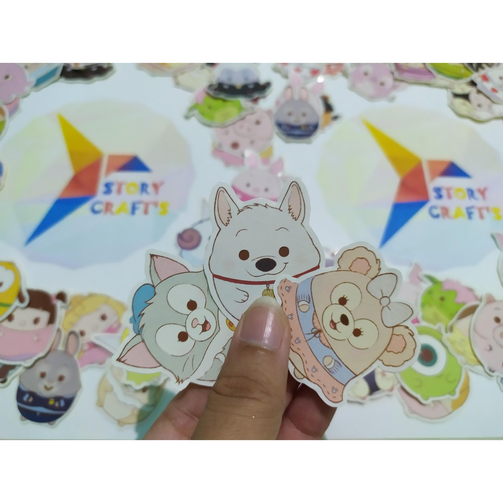 

Sticker Aneka Tokoh Karakter Kartun Hewan Lucu Imut Bahan Glosy Chromo Murah