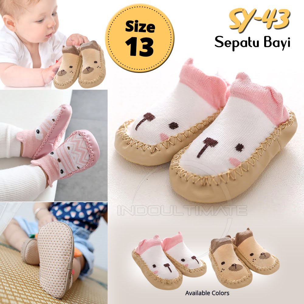 Sepatu bayi Prewalker Anti Slip Laki Laki Perempuan SY-43 Baby Shoes Alas Kaki Bayi kaos kaki