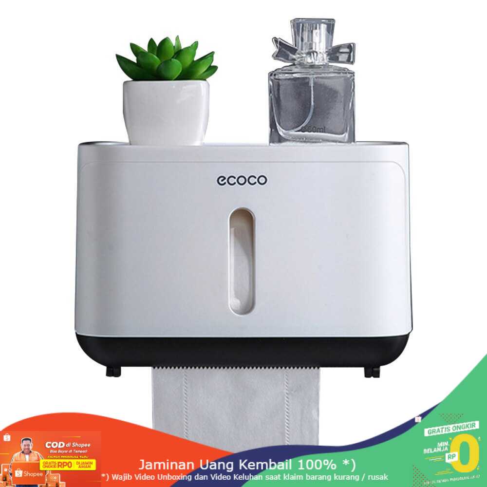 (BISA COD) RVOSTR ECOCO Kotak Tisu Tissue Storage Toilet Paper Box Dispenser - E1807