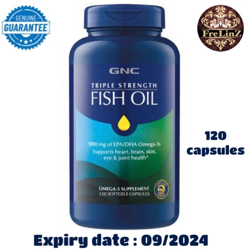 GNC Triple Strength Fish Oil 120 Softgel