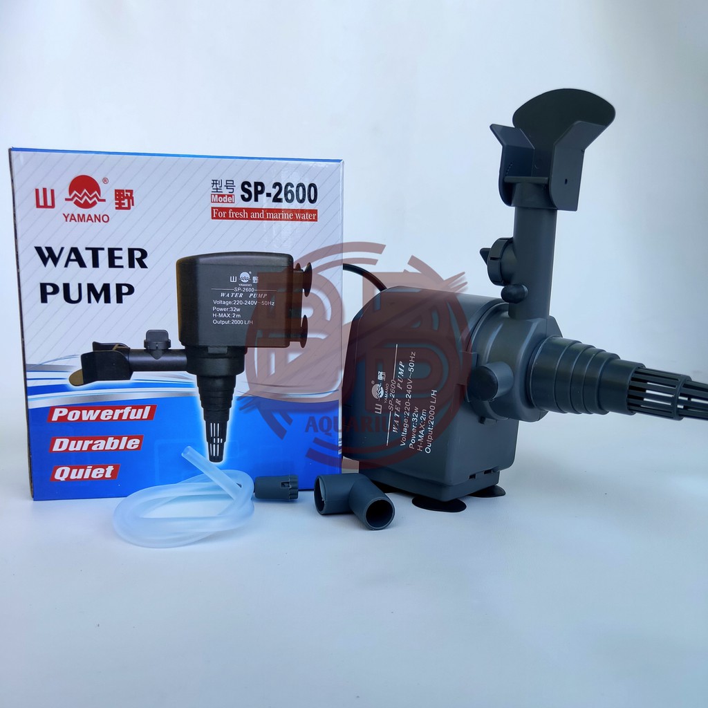 Yamano SP-2600 Pompa Air Power Head Water Pump Aquarium Kolam. 32 Watt 2000 Liter