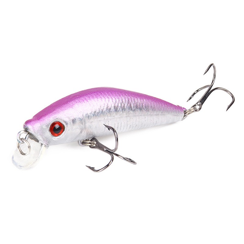 New 10Pcs 7cm/7.6g Minnow Umpan Pancing Swimbait Fishing Lure Ikan Bass Floating Bait Kail