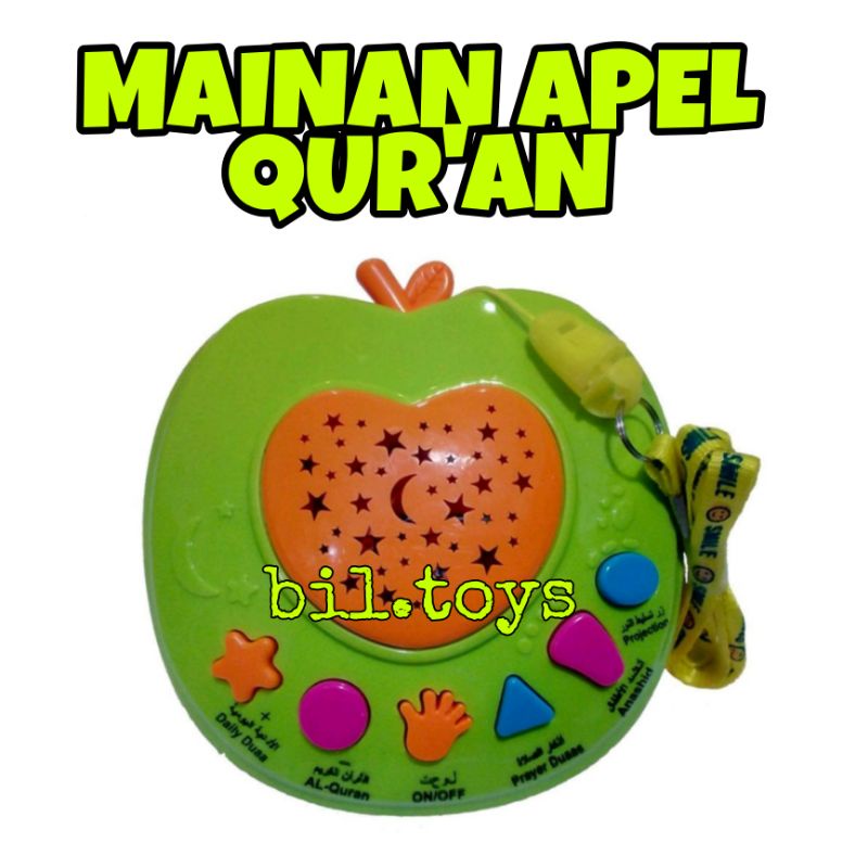 MAINAN ANAK EDUKASI MUSLIM APEL QURAN QUR'AN APPLE / APPLE LEARNING QUR'AN BELAJAR MENGAJI