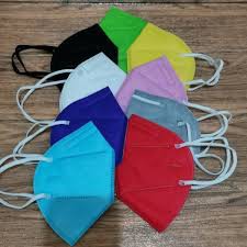 masker kn95 dewasa kn95 5 ply polos warna 1 pcs satuan